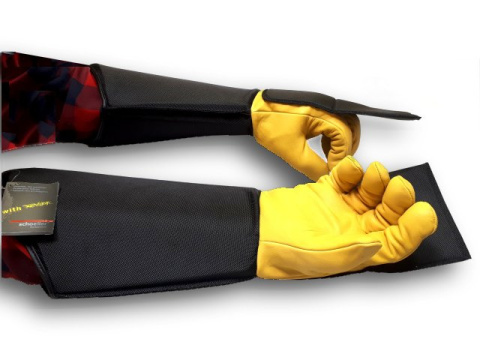 H4 długie rękawice ochronne ochronną płytką antyprzebiciową/męskie